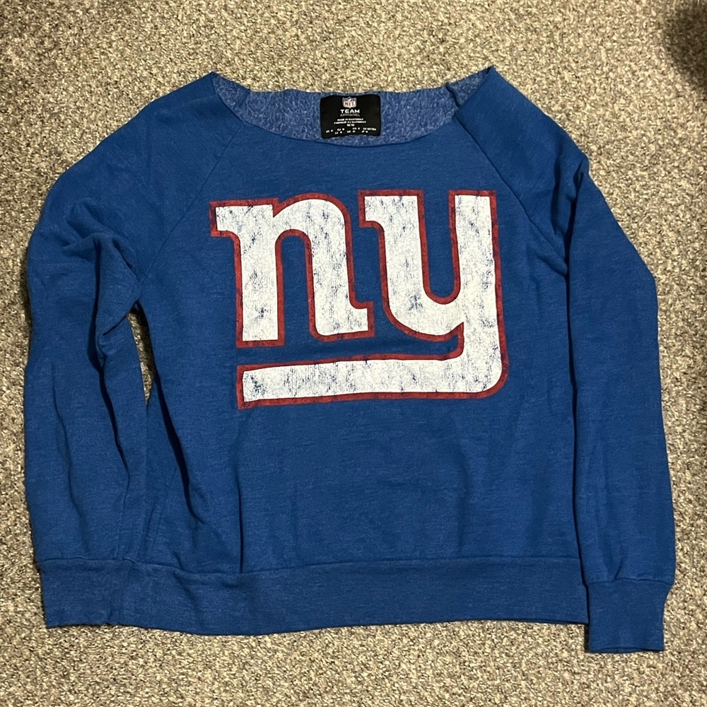 NFL Blue NY Women's Crew Neck Sweater